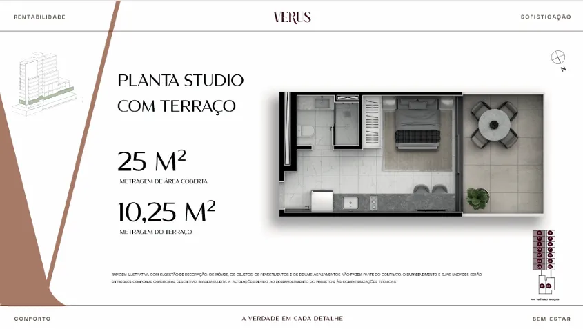 Imagem Loft para Venda em São José dos Pinhais, Centro, 1 dormitório, 1 banheiro