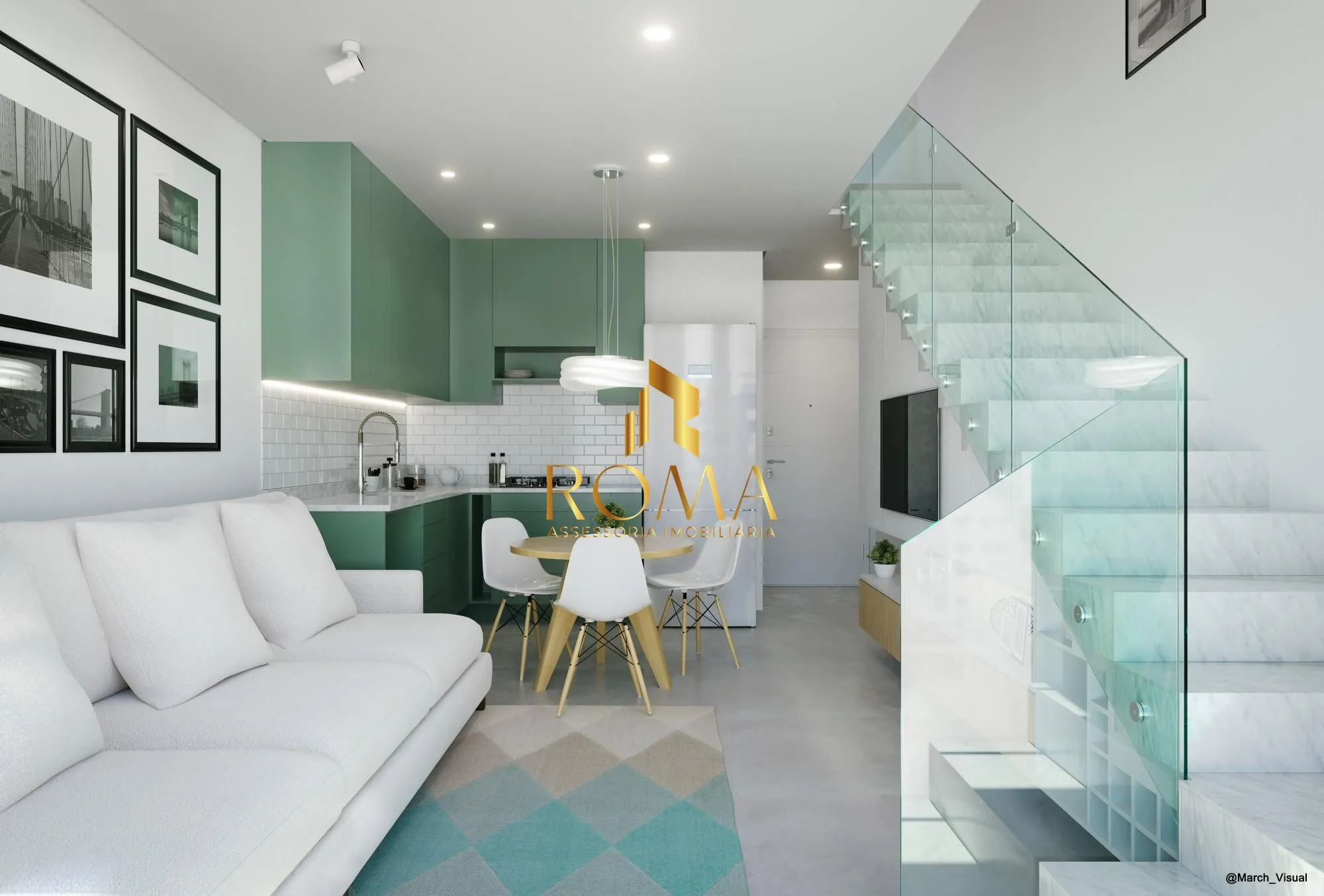 Imagem Residencial Duque 17CINCO5 com unidades studios, apartamentos e duplex na planta