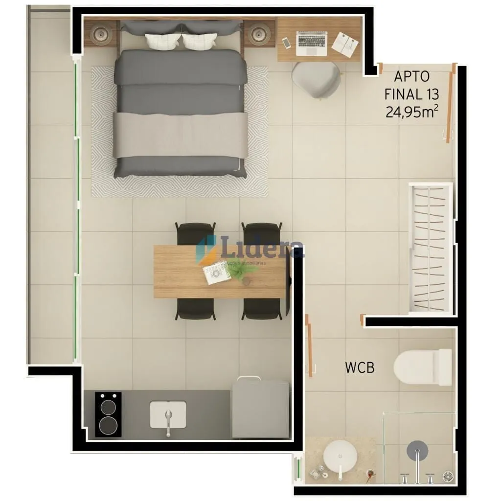 Imagem Flat - 24,95 m² - Intermares, Cabedelo/PB