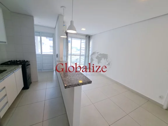 Imagem Apartamento para locação por R$3.000,00 com 1 quarto, lazer e vaga de garagem em Santos