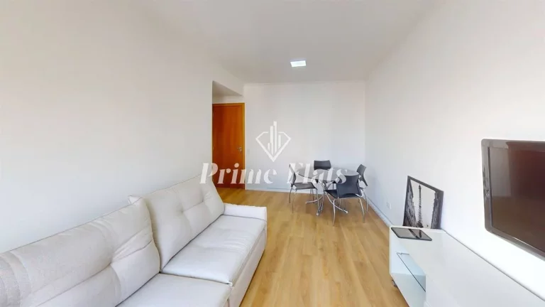 Imagem Flat disponível para locação no Condomínio Prive Cidade Jardim, com 55m², 1 dormitório e 1 vaga