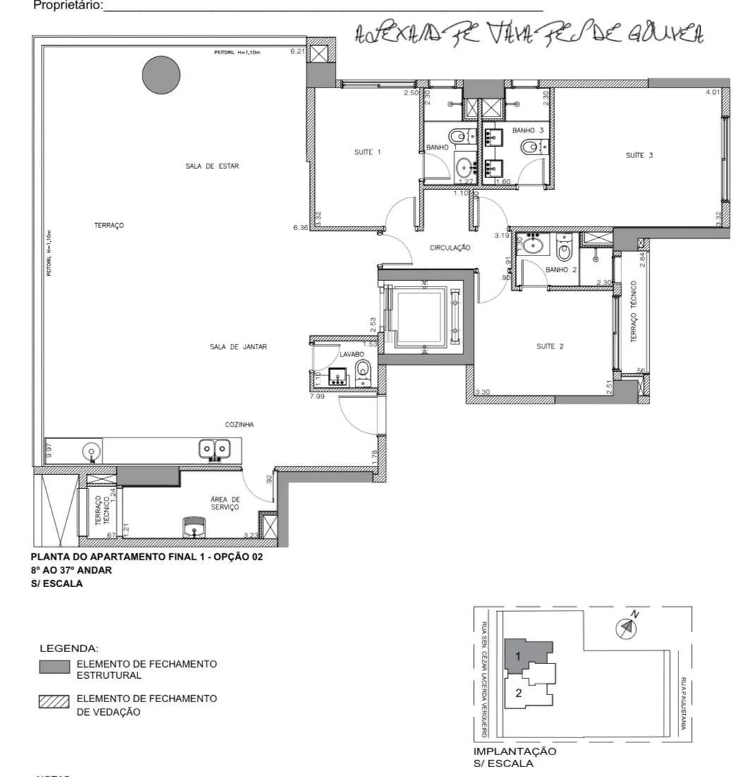 Imagem APARTAMENTO DE 144M² À VENDA NA SUMARÉ, 3 SUÍTES. 2 VAGAS DE GARAGEM - Sumarezinho, São Paulo - SP!