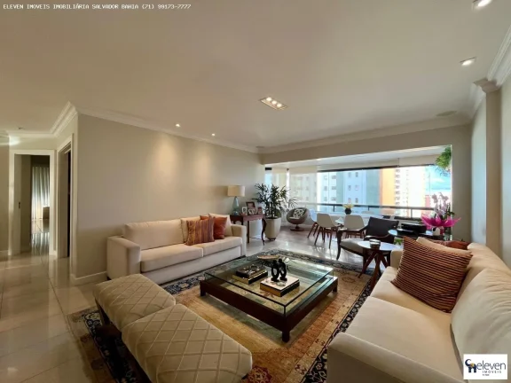 APARTAMENTO DE ALTO PADRÃO NO PITUBA VILLE: CONFORTO E LAZER COMPLETO COM 4 SUITES INFRA E TRES VAGAS 