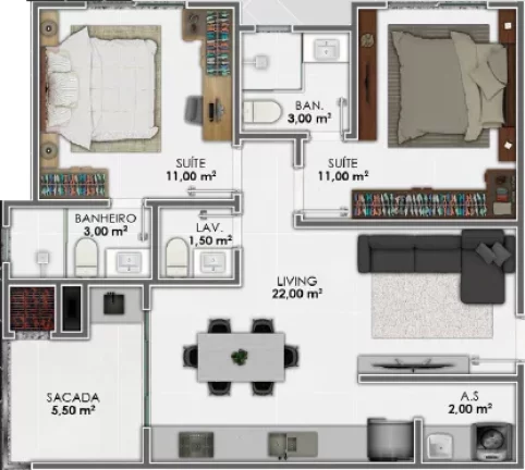 Imagem Grand View Residence - Apartamento à venda no bairro Morretes - Itapema/SC