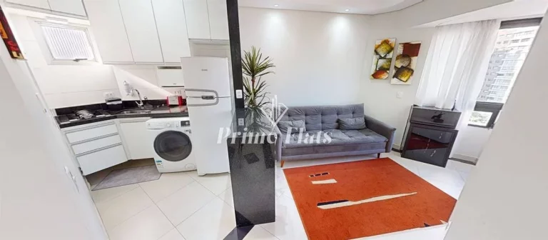 Imagem Flat disponível para locação no Royal Ibirapuera Park, com 42m², 1 dormitório e 1 vaga
