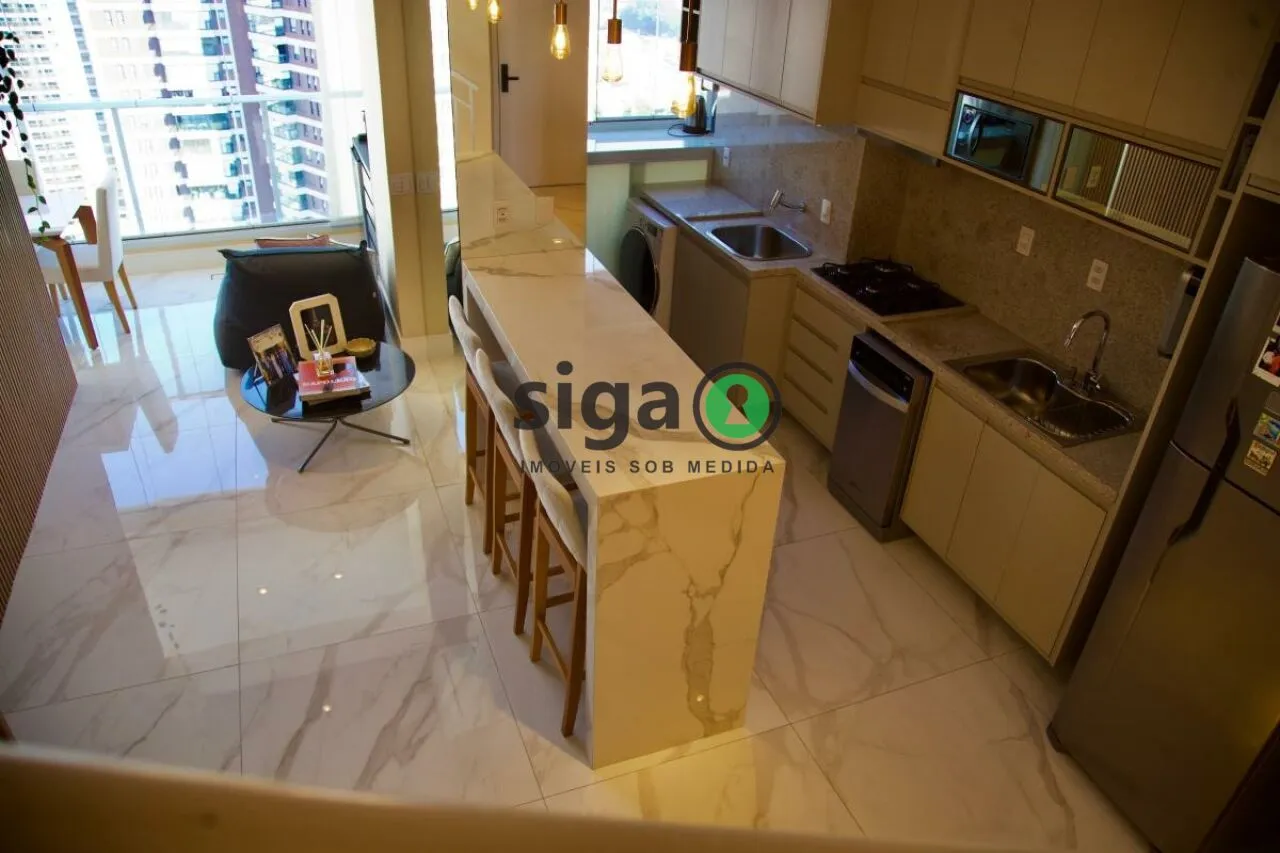 Imagem Cobertura Duplex mobiliada com jacuzzi, 2 quartos e vista para a Ponte Estaiada