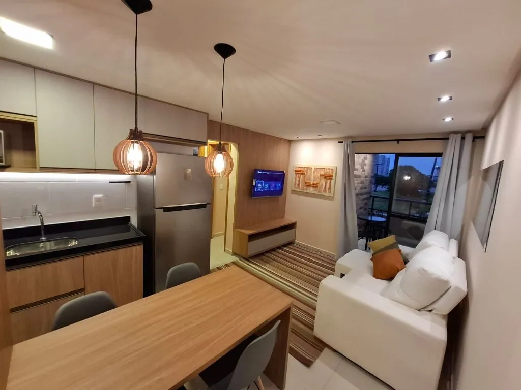 Imagem Pronto para Morar! Apartamento 100% Mobiliado e Climatizado em Intermares