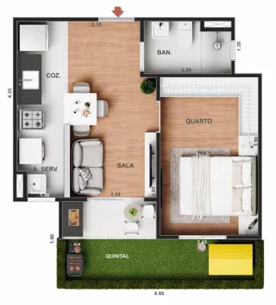 Imagem APARTAMENTO RESIDENCIAL em Rio de Janeiro - RJ, Freguesia (Jacarepaguá)