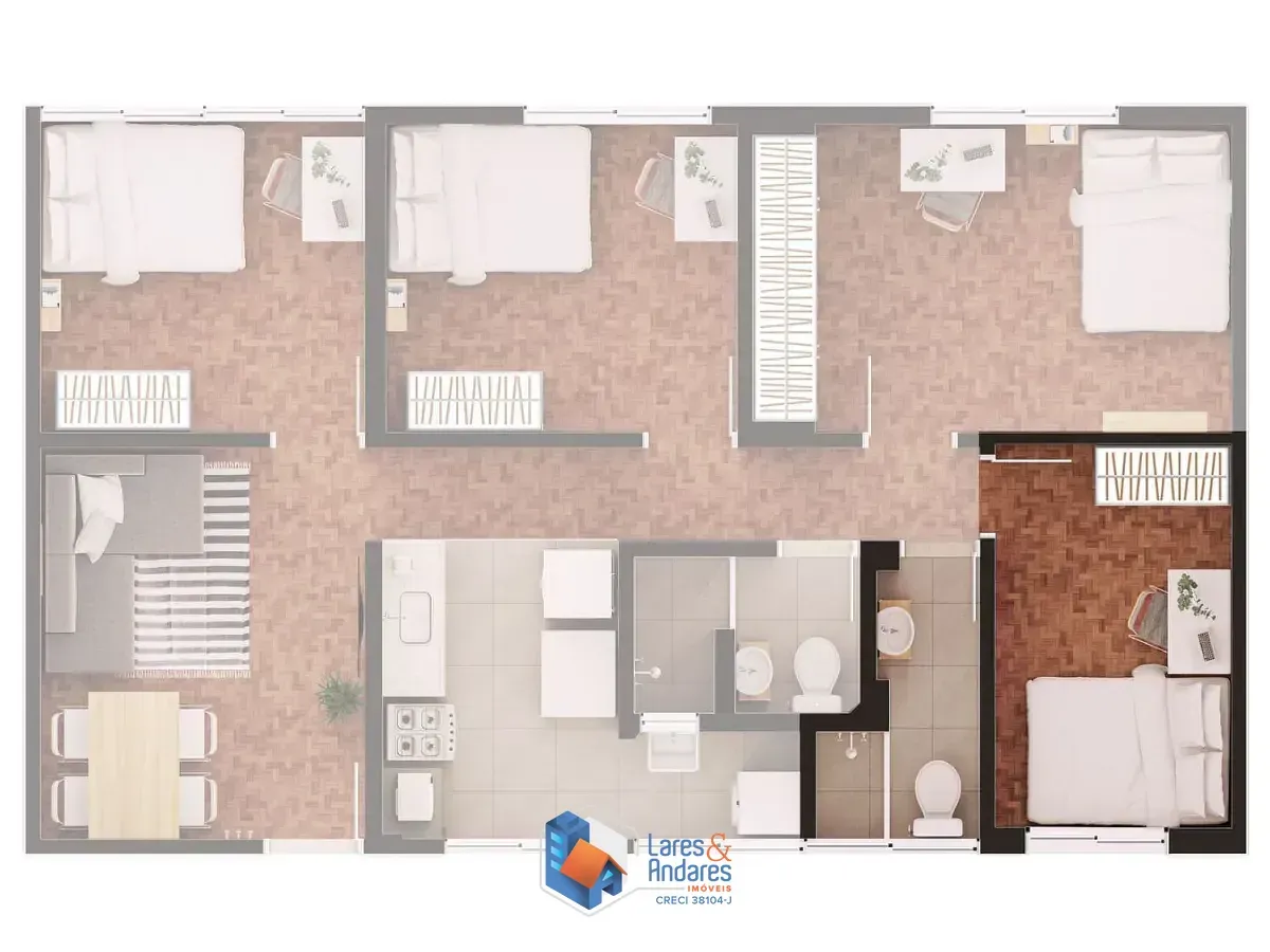Imagem Apartamento para venda em Bela Vista com 4 quartos, 110m²