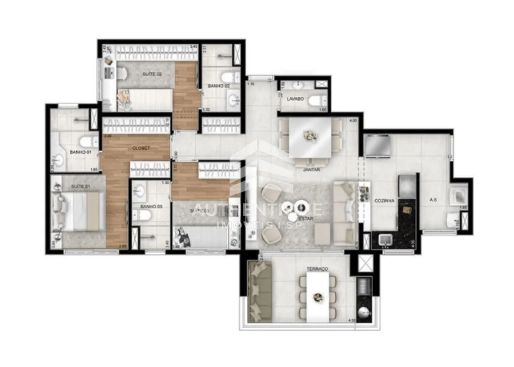Imagem LE QUARTIER SANTO ANDRE - Apartamento no Centro de Santo André à venda