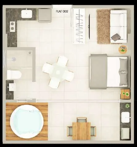 Imagem Flat para alugar, 26 m² por R$ 2.650,00/mês - Jardim Oceania - João Pessoa/PB