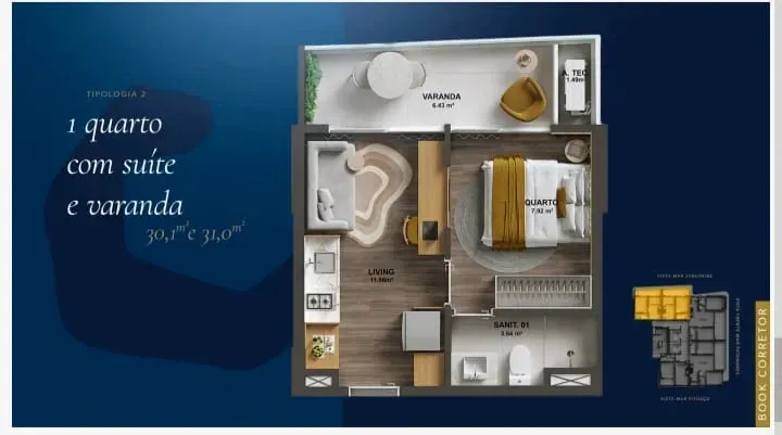 Imagem Apartamento com 2 Quartos à Venda, 55 m² em Pituaçu - Salvador