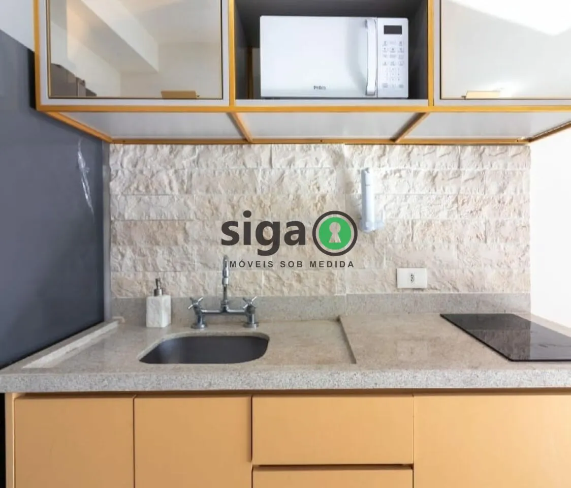 Imagem Apartamento 30m² para locação mobiliado, localizado em Moema.