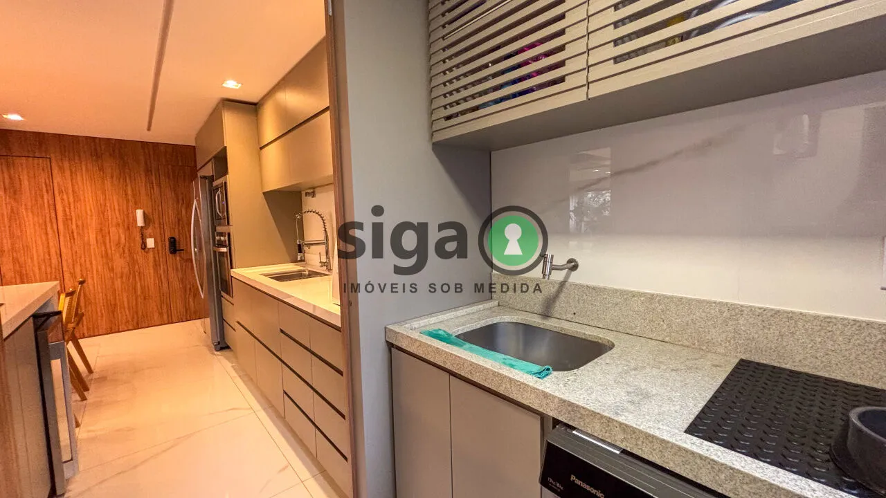 Imagem Apartamento à venda no Panamby: 122m² , 3 dorms (2 suítes) decoração impecável e pronto para morar