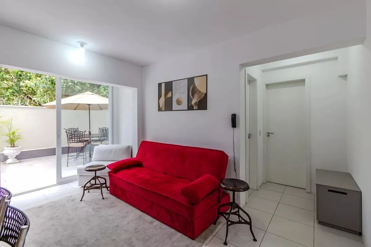 Imagem Apartamento 1 dormitório garden, mobiliado, 82m²