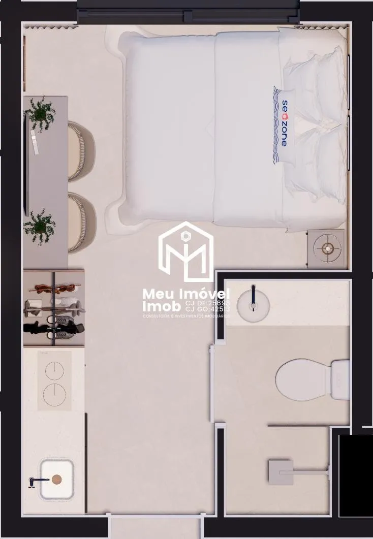 Imagem Studio em Jurerê Spot II 1 Quarto 15m² Florianópolis