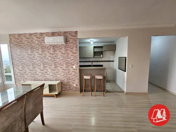 Imagem Morano aluga no bairro Santo Antônio, espetacular apartamento 2 dormitórios com 1 suíte e vaga de garagem dupla coberta.
