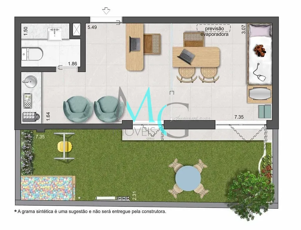 Imagem Sala à venda 67.22M² Leblon Rio de Janeiro - RJ | Máris