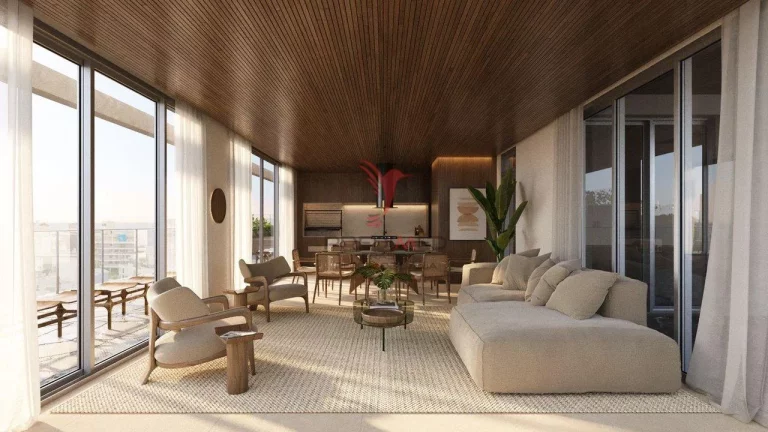 Imagem Unidades habitacionais do Atrium Jurerê Floripa SC