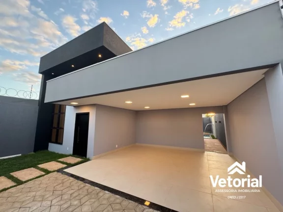 Imagem Casa de 3 quartos no Parque da Cidade Barreiras-BA: 145,52m², suíte, 2 salas, 2 banheiros, 2 vagas de garagem. Venha conferir!