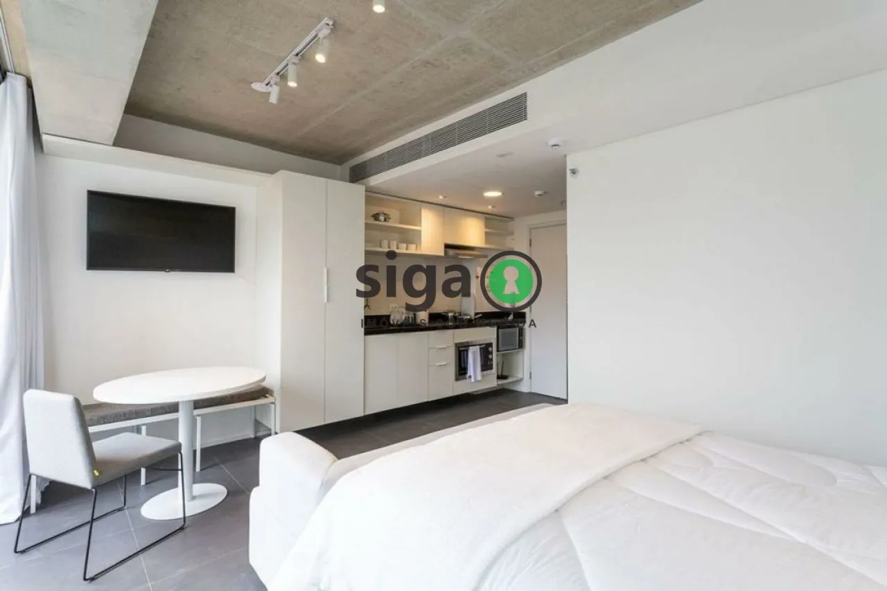 Imagem STUDIO de 28m², com 1 quarto, 1 banheiro e sem vaga na Vila Madalena