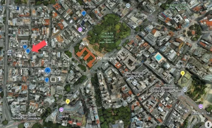 Imagem Loja com 124m² na República.