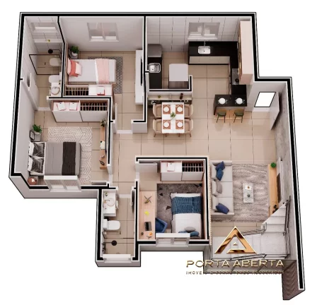 Imagem Apto 3 Quartos, sendo 1 Suíte - Belvedere - COD 567