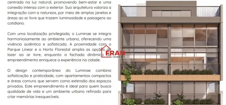 Imagem Cotas Studios com area privativa de 27,42m² á 47,15m².