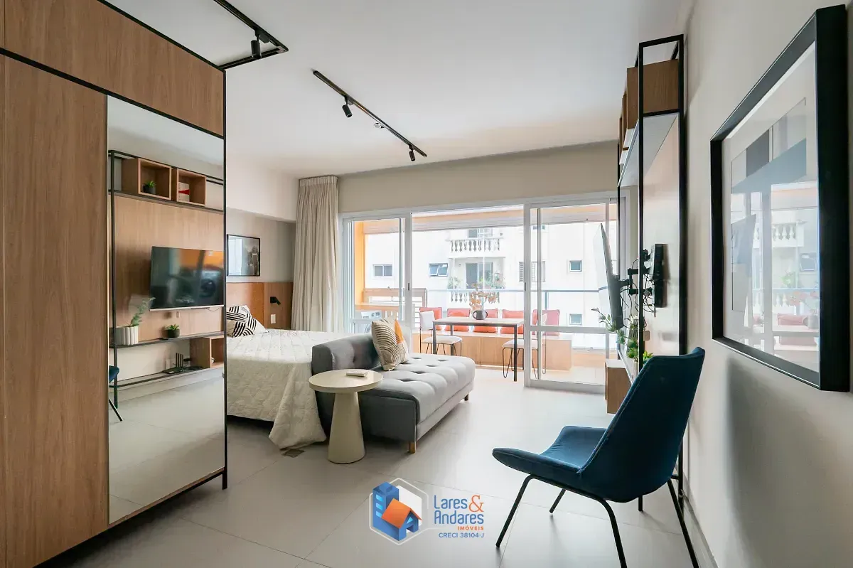 Foto do imóvel Studio para venda em Campo Belo com 1 quarto, 45m² em Rua Vieira de Morais