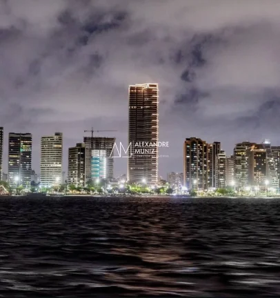 Imagem One Residencial, Beira Mar Fortaleza, Mucuripe. Andar Alto, 5 suítes.
