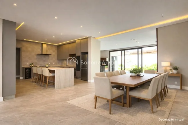 Imagem Casa de alto padrão à venda no Alphaville Campinas, com 4 suítes, ambientes amplos e excelente im...