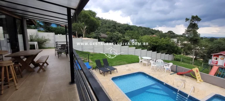 Imagem CHÁCARA 3 DORM 2 SUÍTES 1000m² PISCINA CONDOMÍNIO FECHADO ATIBAIA