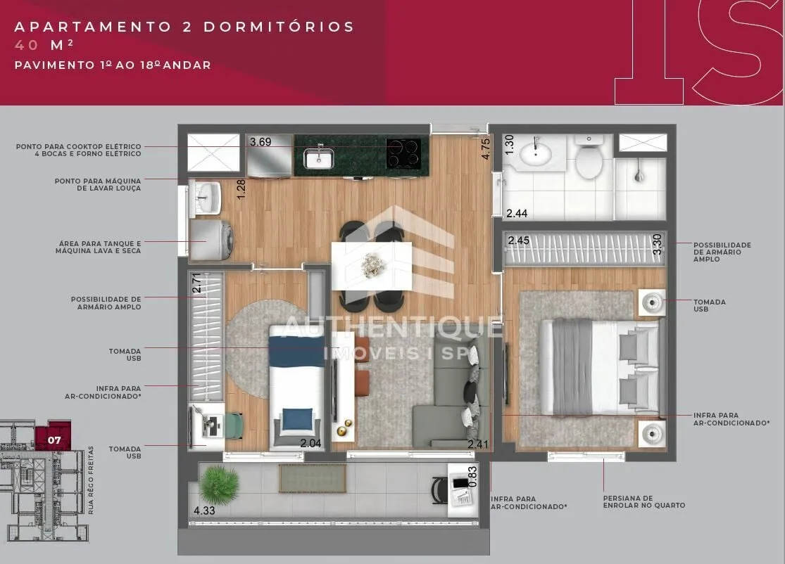 Imagem Is Vila Buarque - Apartamento à venda no bairro República - São Paulo/SP, Zona Central