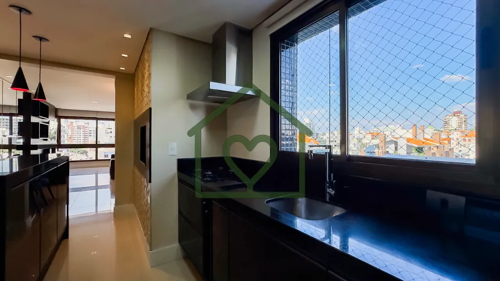 Imagem Apartamento mobiliado de 95m², distribuídos em 2 dormitórios sendo, living para 2 ambientes com l...