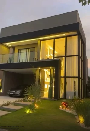 Imagem Impecável residência de alto padrão em Alphaville II, Salvador-BA: 4 suítes, 3 salas, 2 banheiros, 4 vagas - 496m².