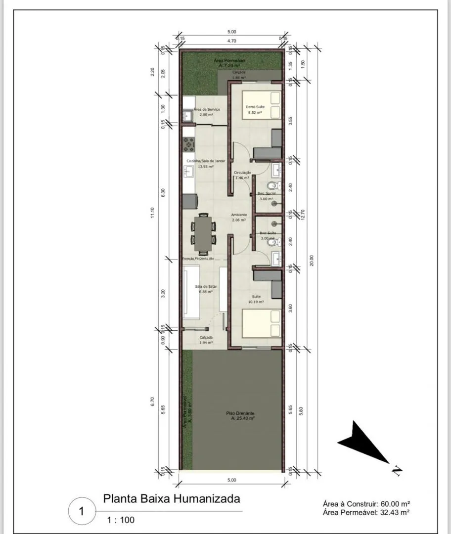 Imagem Imóvel em Construção com 02 Suítes em Cascavel - Residencial Siena