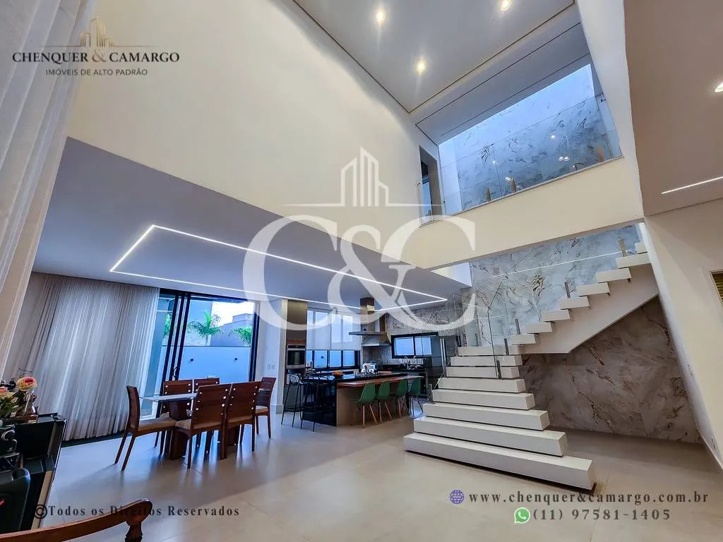 Imagem Casa porteira fechada à venda no Brisas Jundiaí, 333m², 4 dormitórios e piscina climatizada