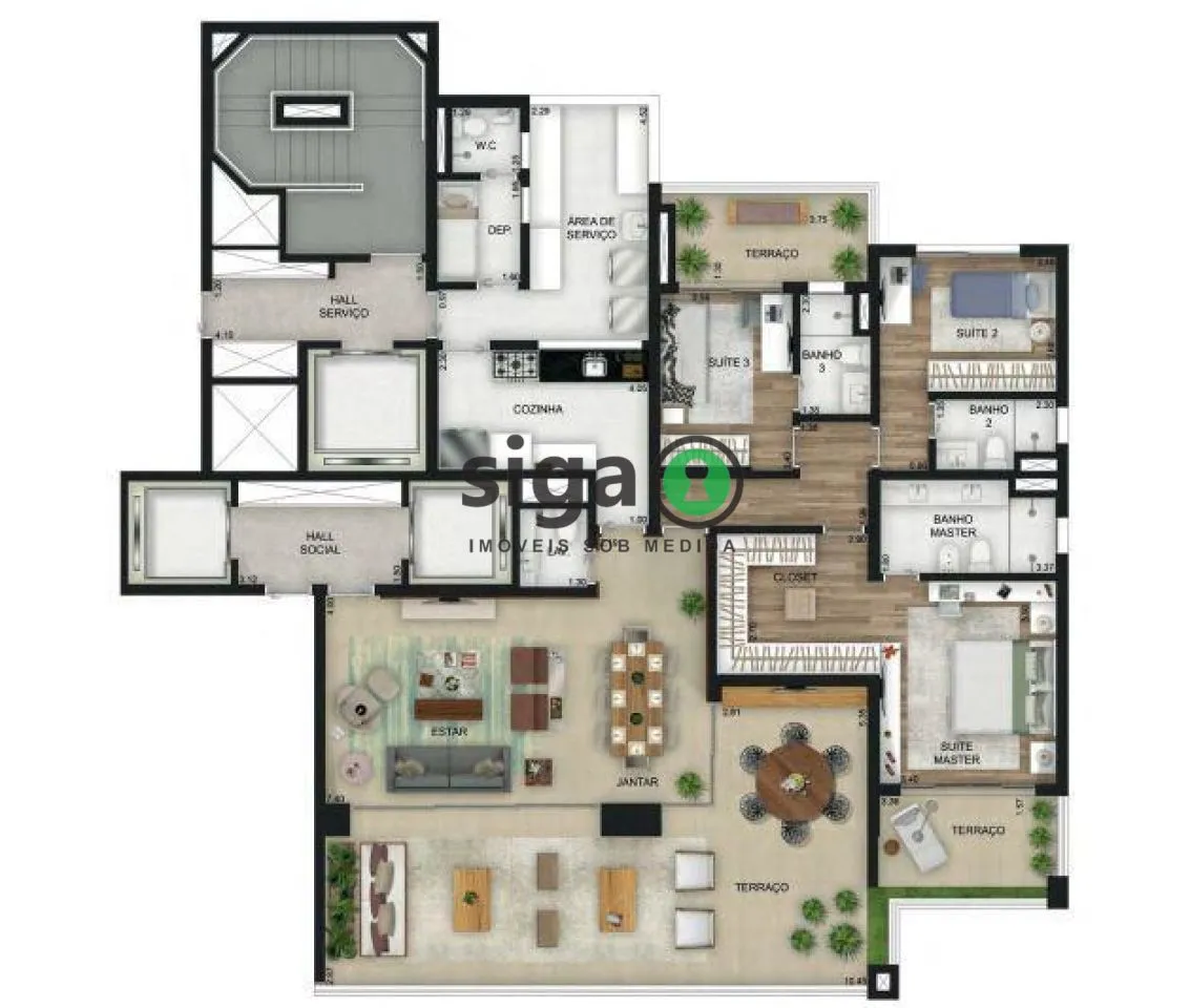 Imagem Apartamento para venda no Jardins, São Paulo - SP