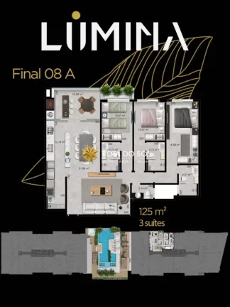 Imagem Lumina Residence Coberturas 3 suítes à venda Praia Bombas Bombinhas SC