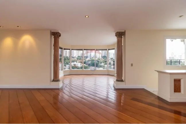 Imagem Amplo e Sofisticado Apartamento 350m² com Vista para o Pacaembu – Higienópolis / Pacaembu