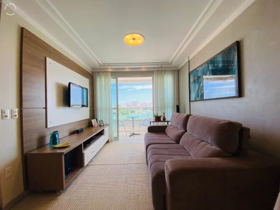 Imagem Apartamento a venda na praia do morro frente para o mar, 3 quartos sendo uma suite, todos eles em porcelanato. com 02 vagas de garagem.