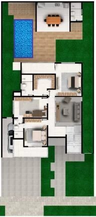Imagem Casa à venda no Condomínio Terras Alphaville 2 - 3 suítes, 300 m² e 2 vagas de garagem