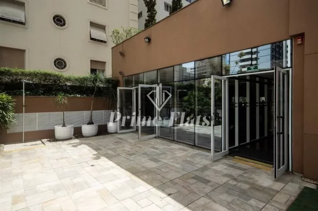 Imagem Flat disponível para locação no Transamérica Prime International Plaza no Jardim Paulista, com 45m², 1 dormitório e 1 vaga
