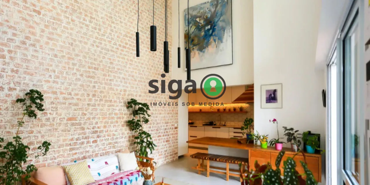 Imagem Apartamento com pé direito duplo, 138m2, 3 quartos e lazer completo no Panamby