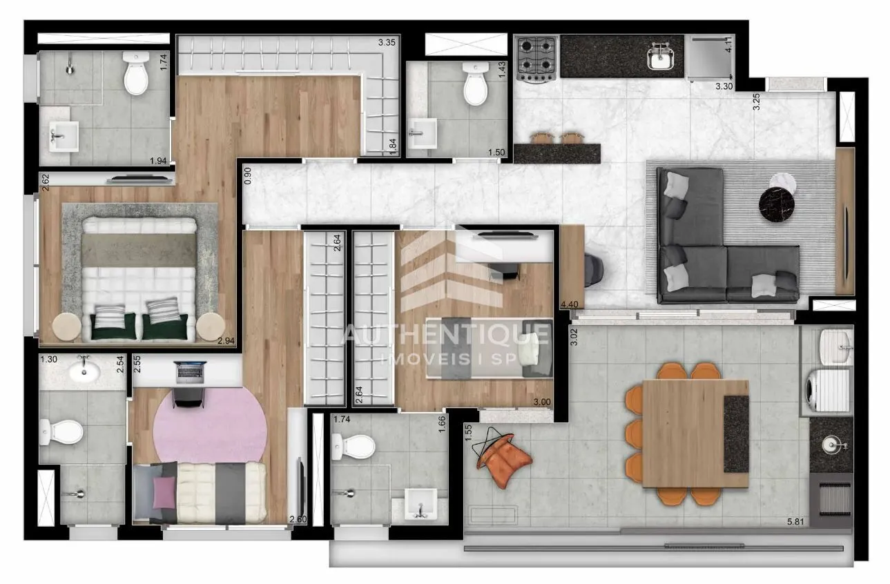 Imagem BROOK BY YOU INC BROOKLIN - Apartamento no bairro Brooklin à venda