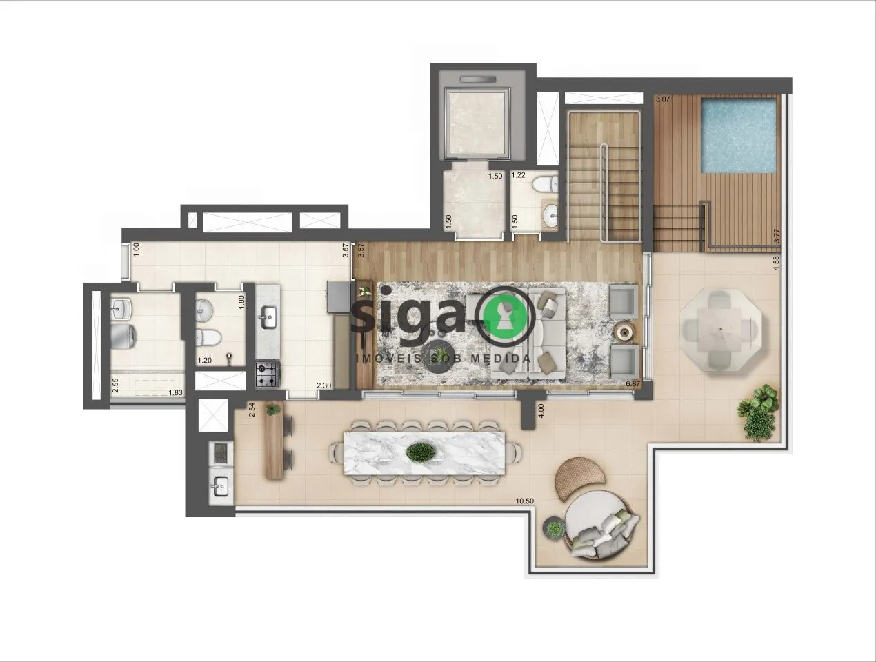 Imagem Cobertura Duplex para venda na Chácara Klabin 03 suítes - São Paulo - SP