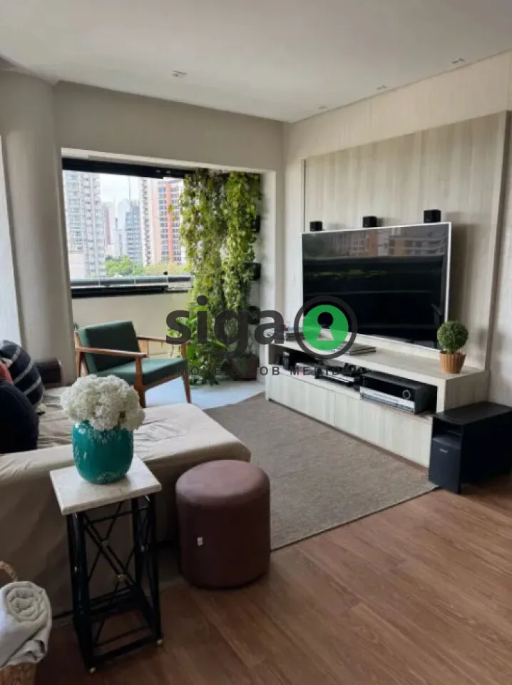 Imagem Apartamento 105 m² |3 quartos (1 suíte) | 4 banheiros | 3 vagas + depósito- Vista para Ibirapuera!