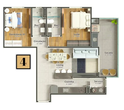 Imagem New Castle - Apartamento à venda no bairro São Judas - Itajaí/SC