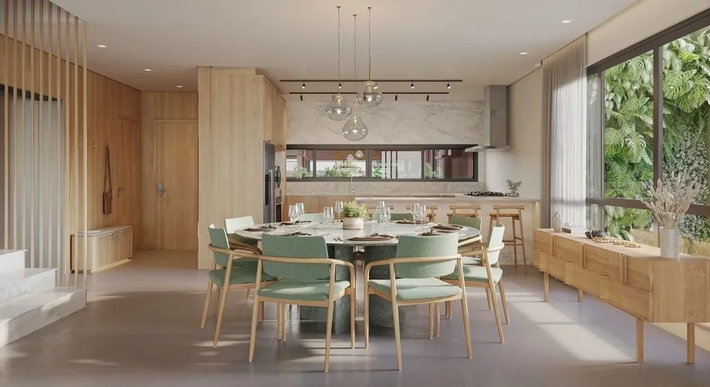 Imagem Um residencial que encanta tanto na arquitetura - com seu rooftop que permite o vislumbre panorâmic...