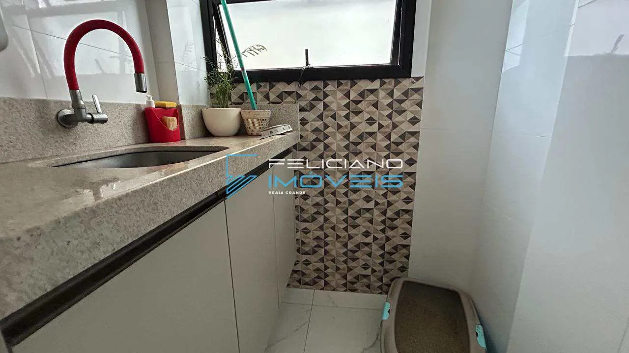 Imagem Apartamento com 2 quartos, Guilhermina, Praia Grande - R$ 699 mil, Cod: 7366